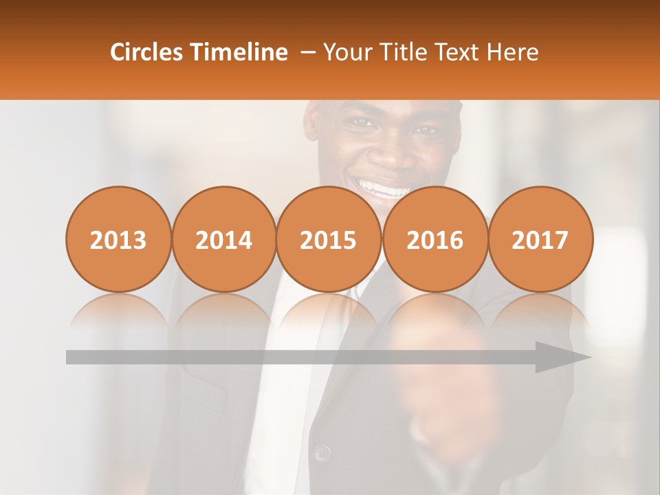 A Man In A Suit Giving A Thumbs Up PowerPoint Template