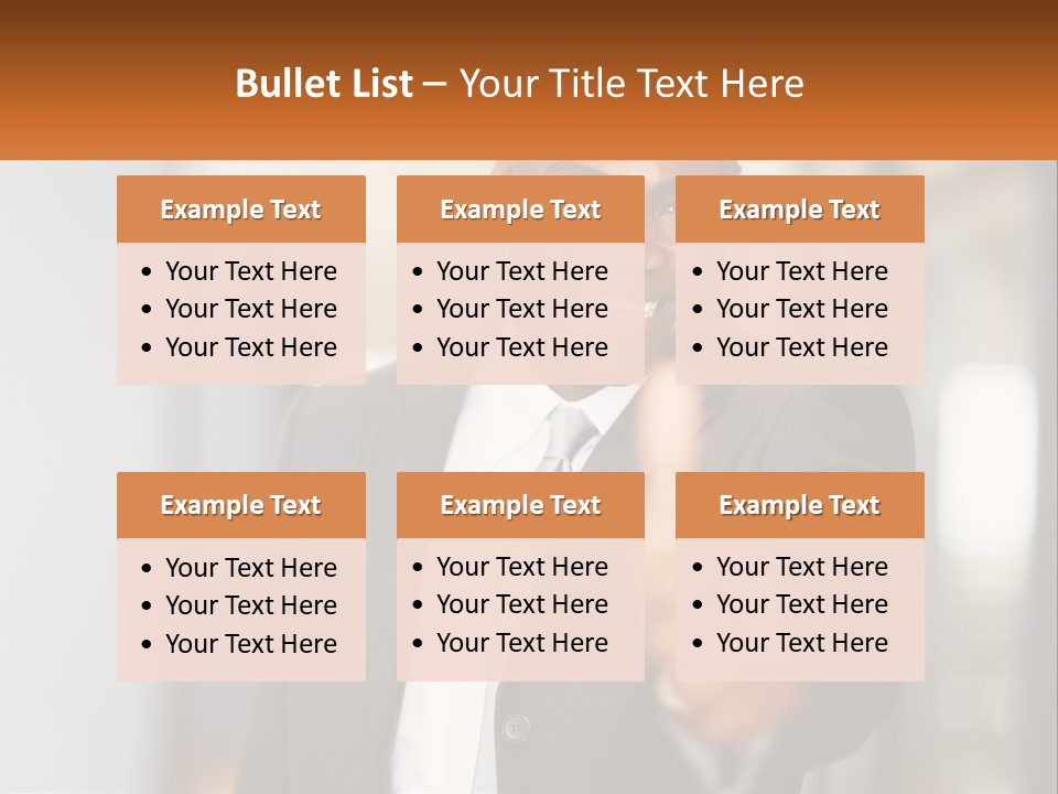 A Man In A Suit Giving A Thumbs Up PowerPoint Template