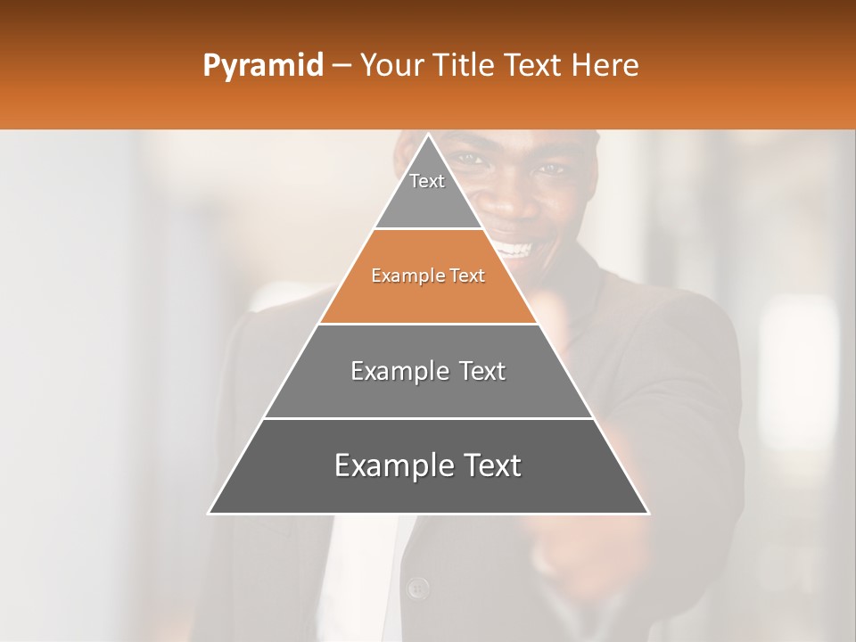 A Man In A Suit Giving A Thumbs Up PowerPoint Template