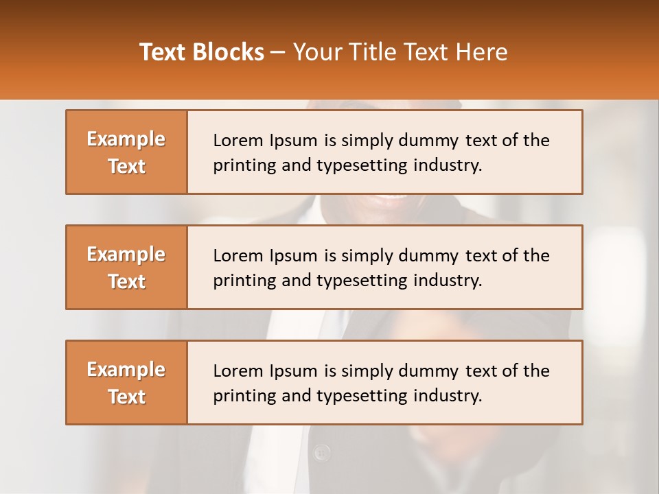 A Man In A Suit Giving A Thumbs Up PowerPoint Template