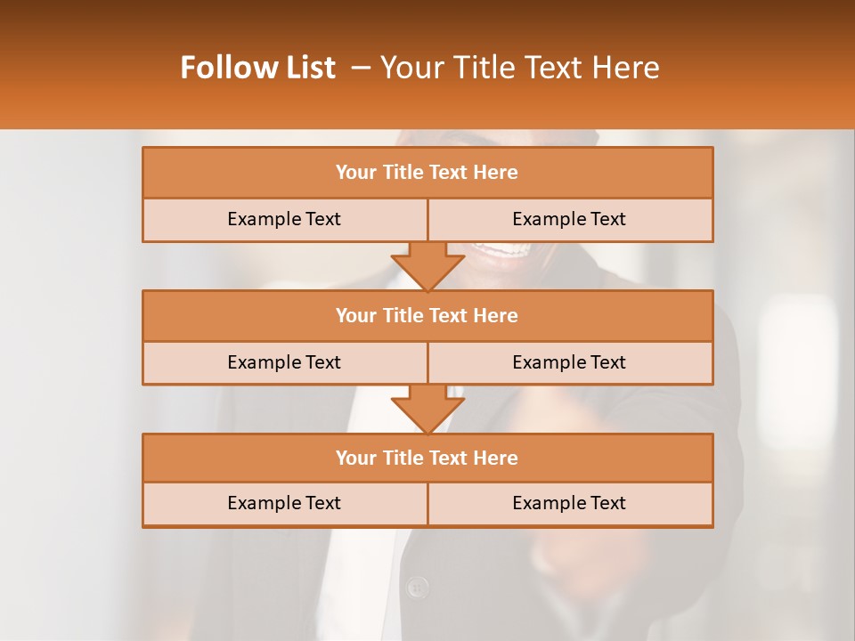 A Man In A Suit Giving A Thumbs Up PowerPoint Template