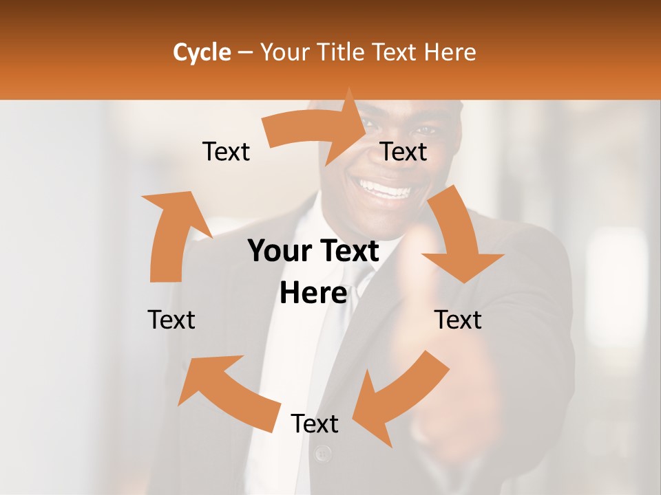 A Man In A Suit Giving A Thumbs Up PowerPoint Template