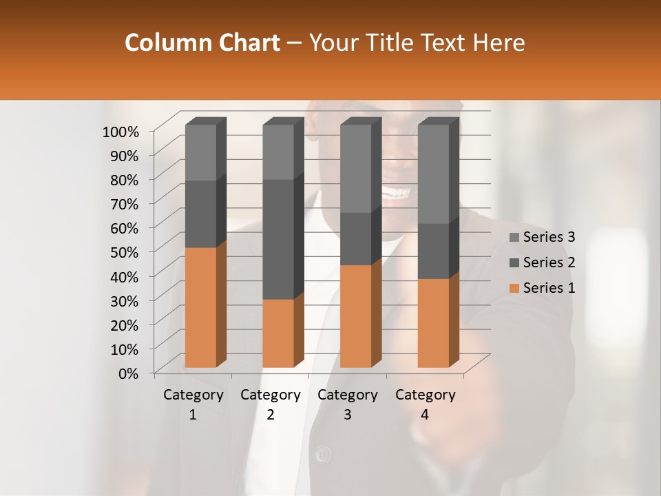 A Man In A Suit Giving A Thumbs Up PowerPoint Template