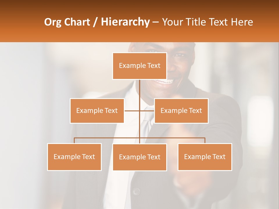 A Man In A Suit Giving A Thumbs Up PowerPoint Template
