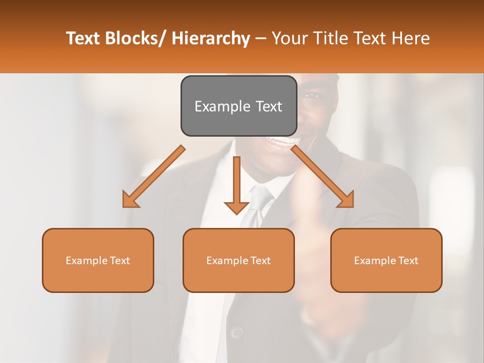 A Man In A Suit Giving A Thumbs Up PowerPoint Template