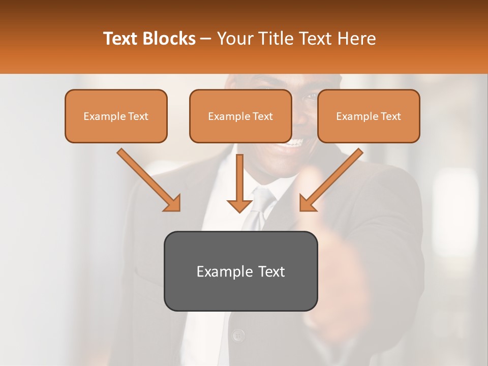 A Man In A Suit Giving A Thumbs Up PowerPoint Template