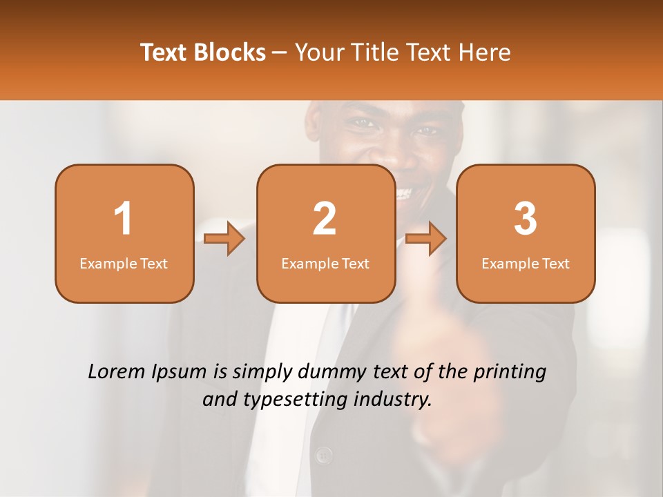A Man In A Suit Giving A Thumbs Up PowerPoint Template