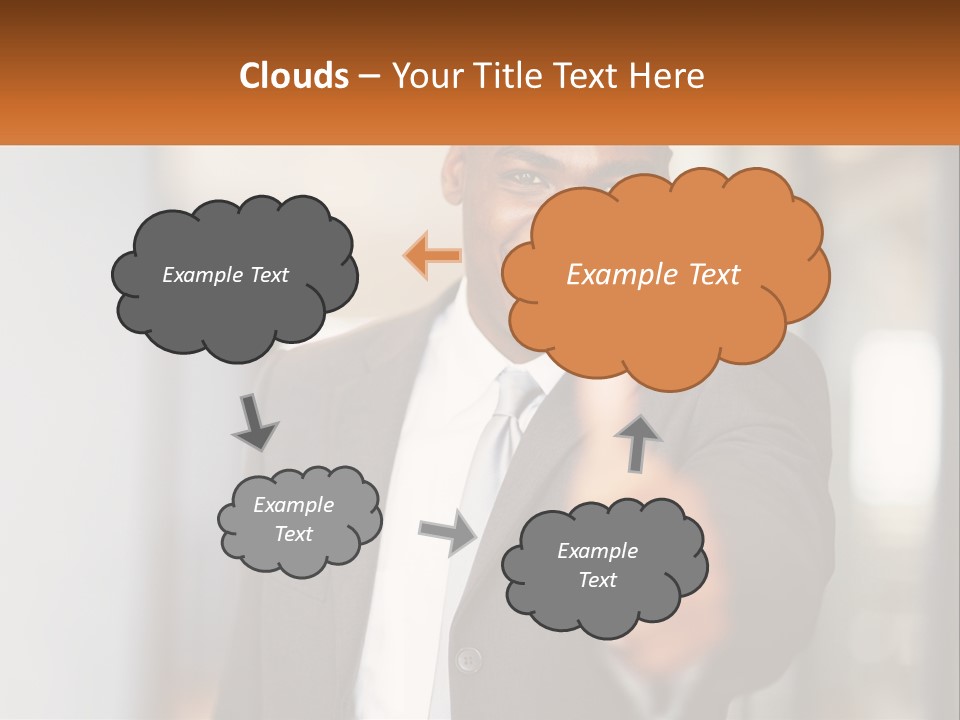 A Man In A Suit Giving A Thumbs Up PowerPoint Template