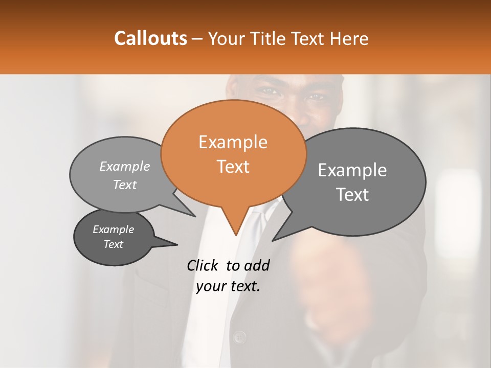 A Man In A Suit Giving A Thumbs Up PowerPoint Template