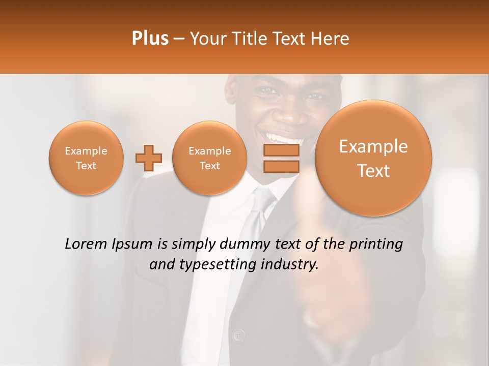 A Man In A Suit Giving A Thumbs Up PowerPoint Template