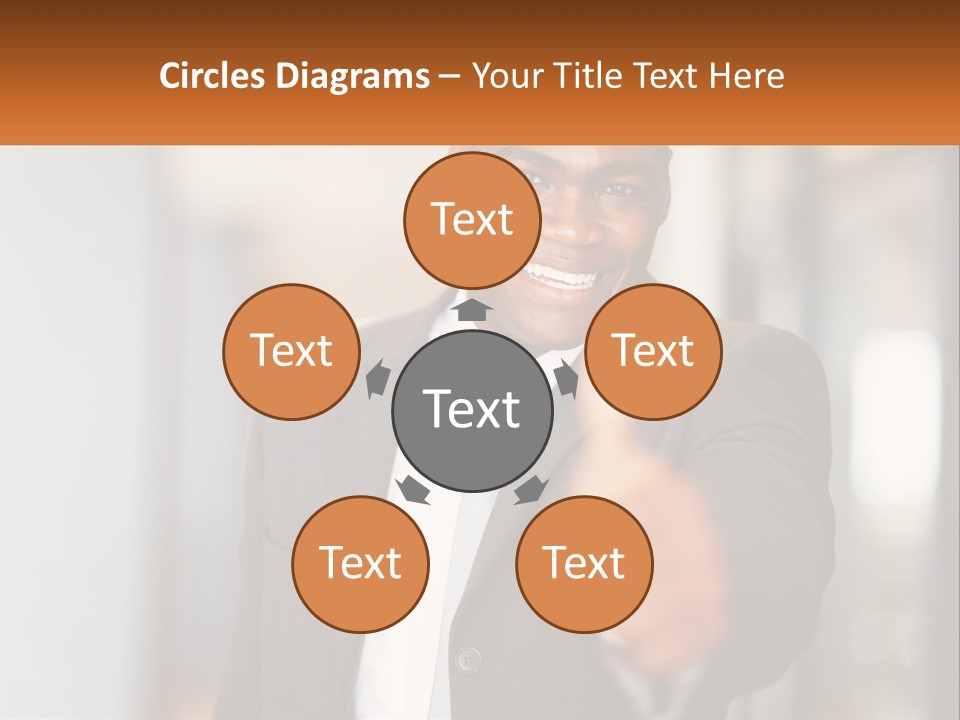 A Man In A Suit Giving A Thumbs Up PowerPoint Template