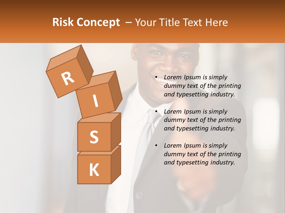 A Man In A Suit Giving A Thumbs Up PowerPoint Template