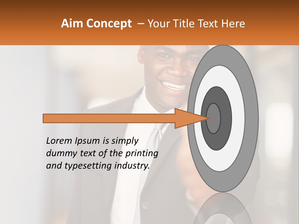 A Man In A Suit Giving A Thumbs Up PowerPoint Template