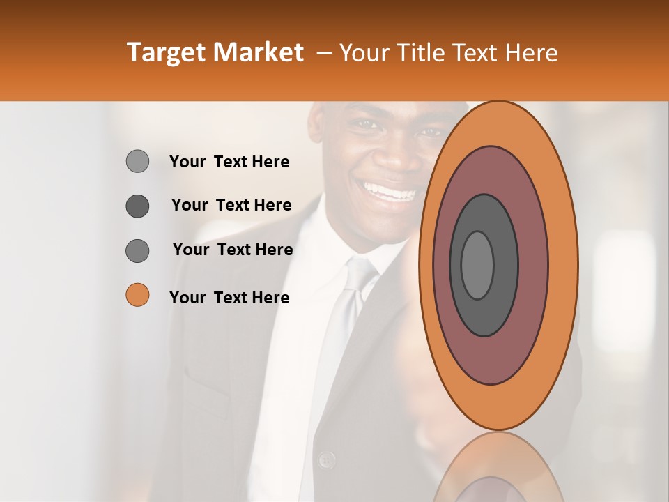 A Man In A Suit Giving A Thumbs Up PowerPoint Template