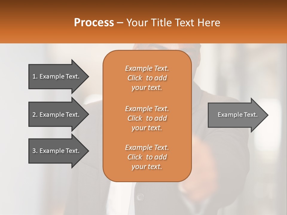 A Man In A Suit Giving A Thumbs Up PowerPoint Template