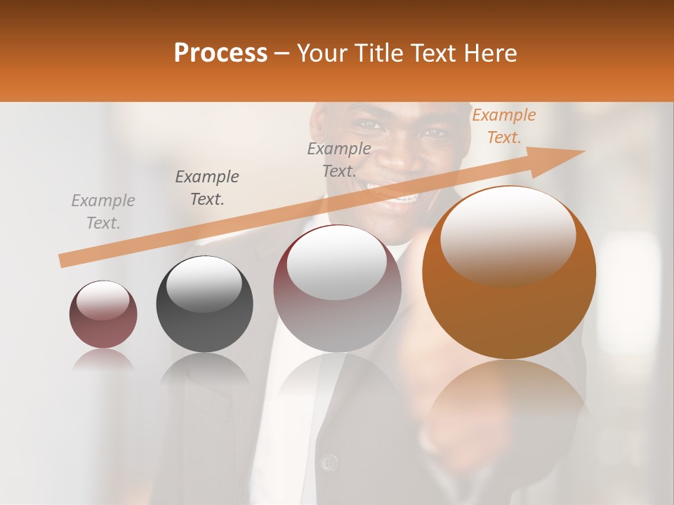 A Man In A Suit Giving A Thumbs Up PowerPoint Template