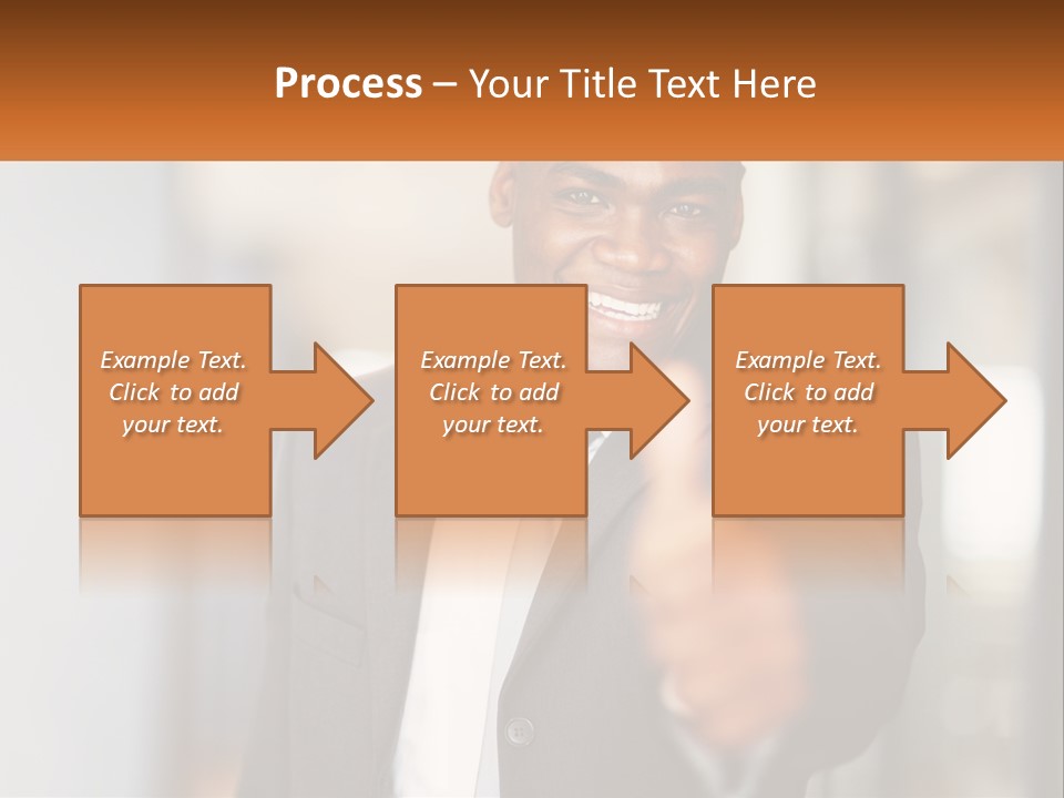 A Man In A Suit Giving A Thumbs Up PowerPoint Template
