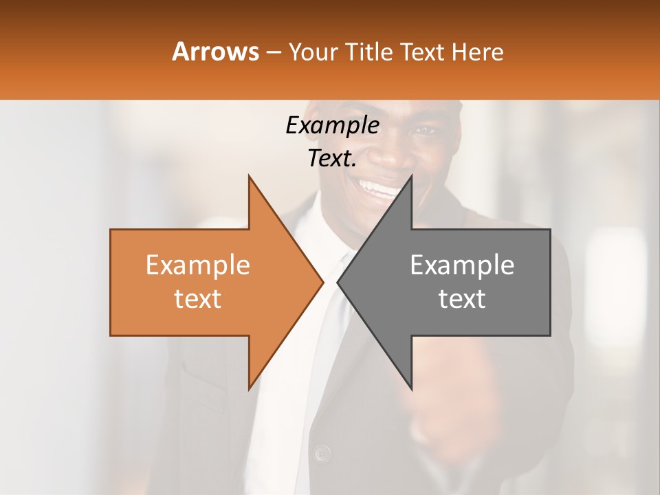 A Man In A Suit Giving A Thumbs Up PowerPoint Template