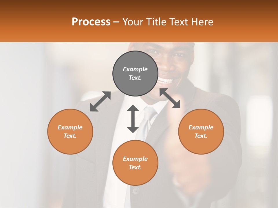 A Man In A Suit Giving A Thumbs Up PowerPoint Template