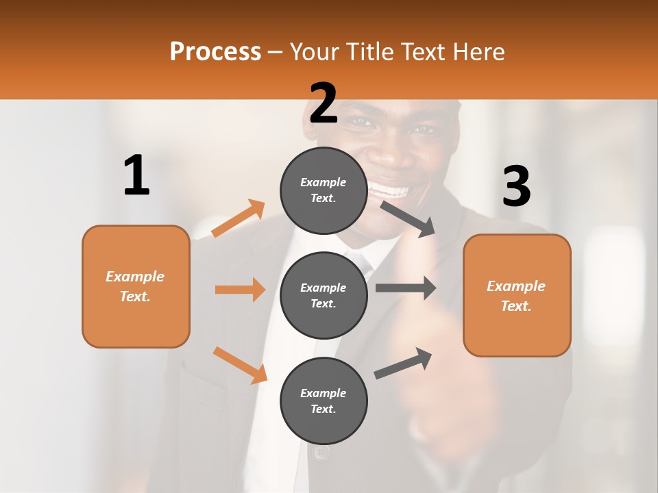 A Man In A Suit Giving A Thumbs Up PowerPoint Template