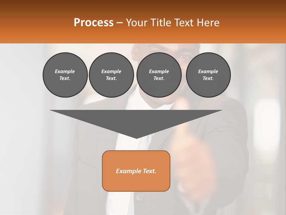 A Man In A Suit Giving A Thumbs Up PowerPoint Template