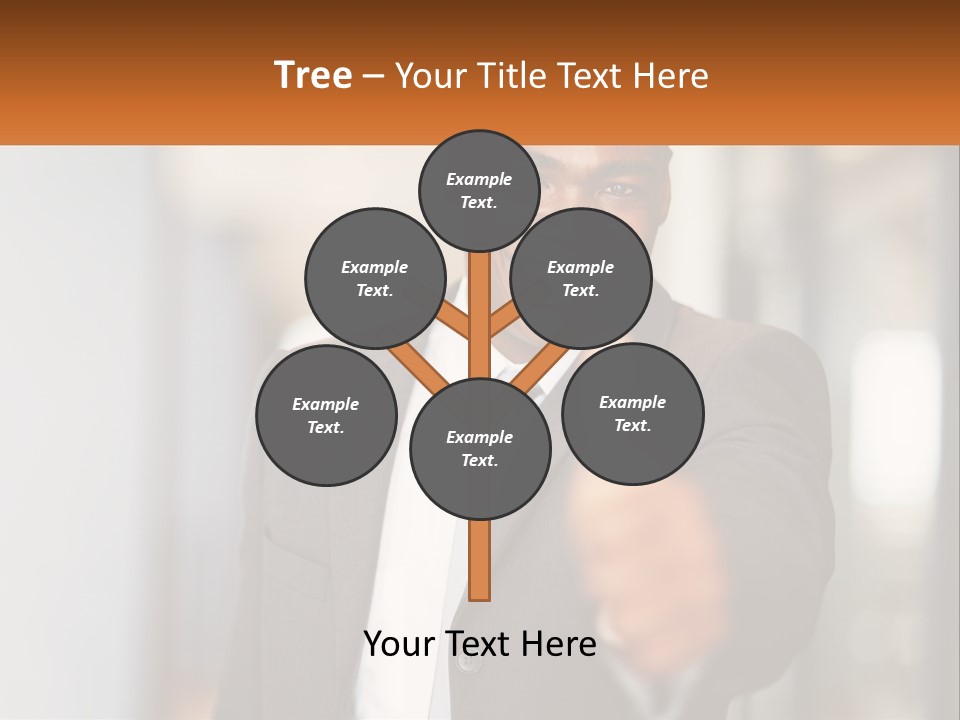 A Man In A Suit Giving A Thumbs Up PowerPoint Template