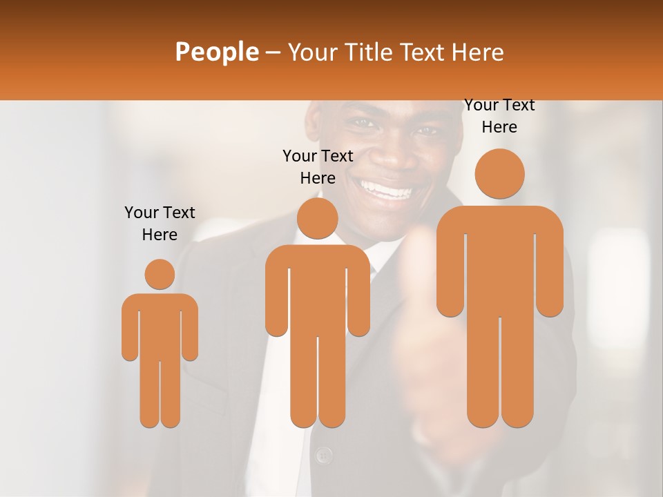 A Man In A Suit Giving A Thumbs Up PowerPoint Template