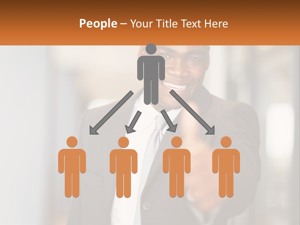 A Man In A Suit Giving A Thumbs Up PowerPoint Template