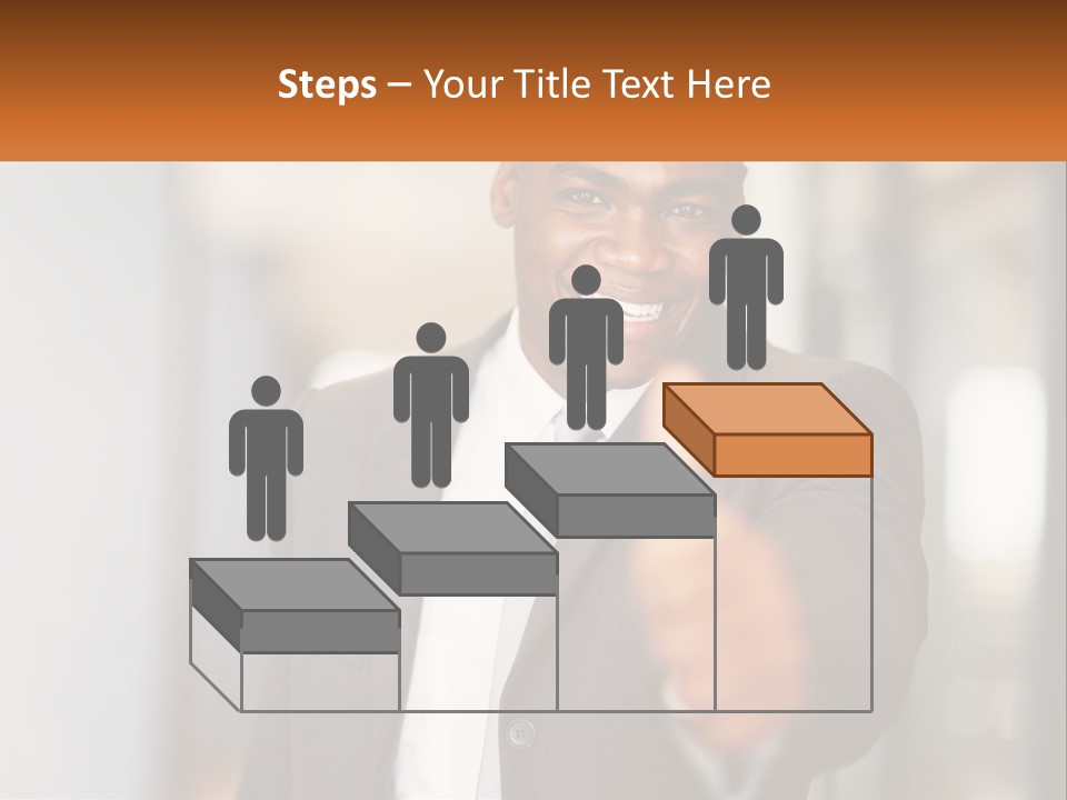 A Man In A Suit Giving A Thumbs Up PowerPoint Template