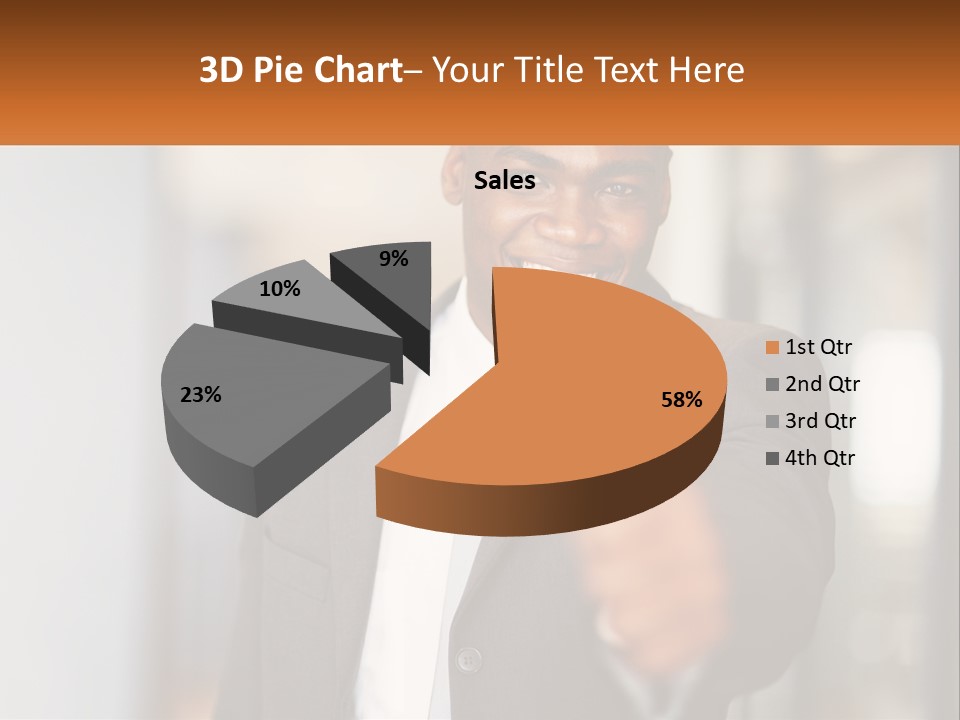 A Man In A Suit Giving A Thumbs Up PowerPoint Template