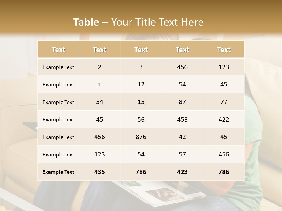 Two Women Sitting On A Couch Looking At A Magazine PowerPoint Template
