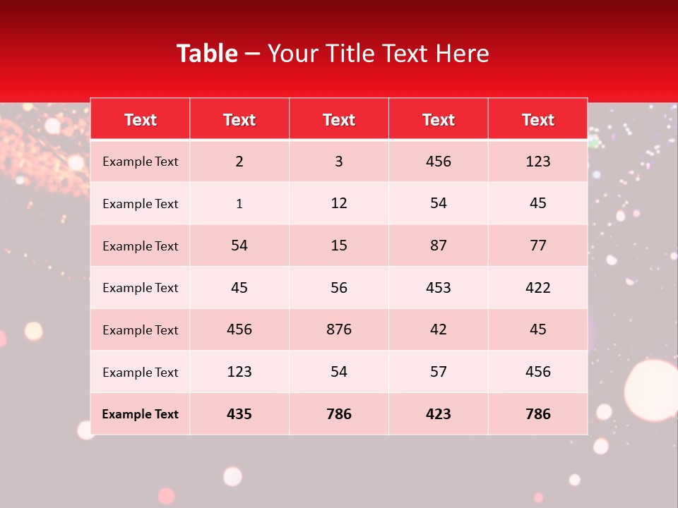 A Blurry Image Of Lights On A Dark Background PowerPoint Template
