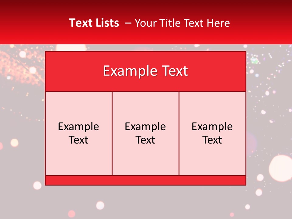 A Blurry Image Of Lights On A Dark Background PowerPoint Template