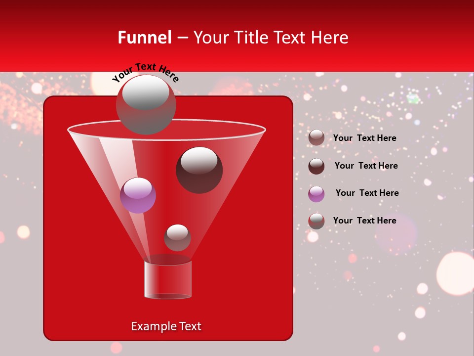 A Blurry Image Of Lights On A Dark Background PowerPoint Template
