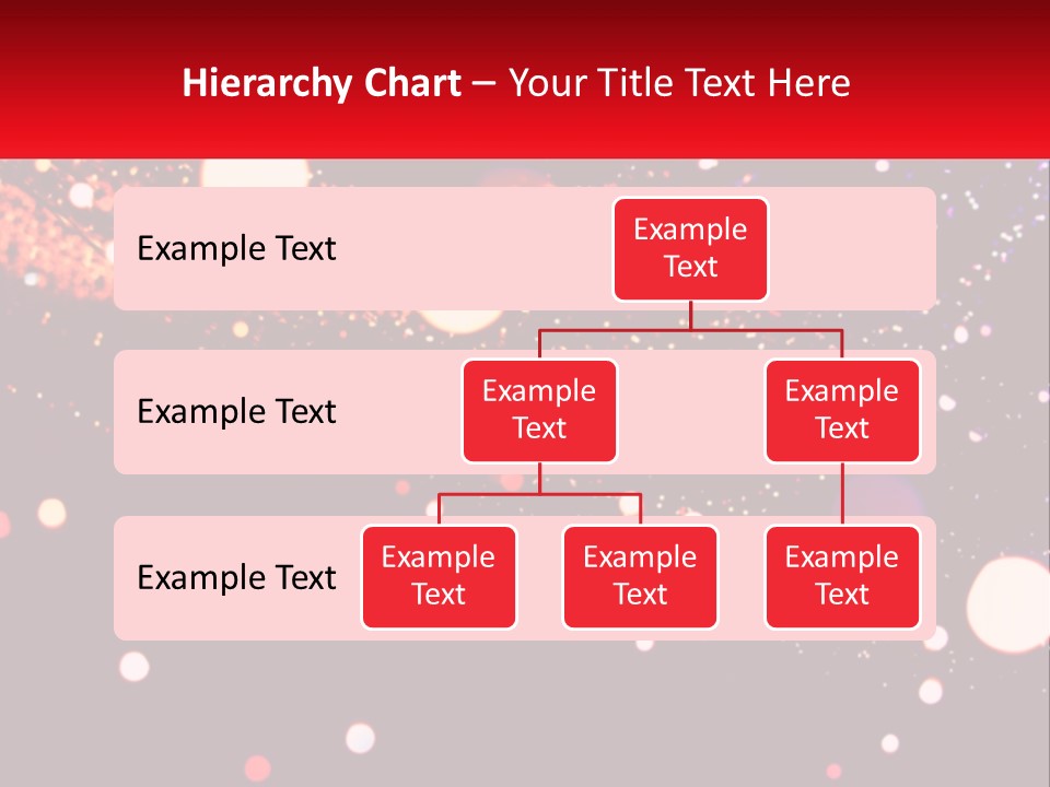 A Blurry Image Of Lights On A Dark Background PowerPoint Template