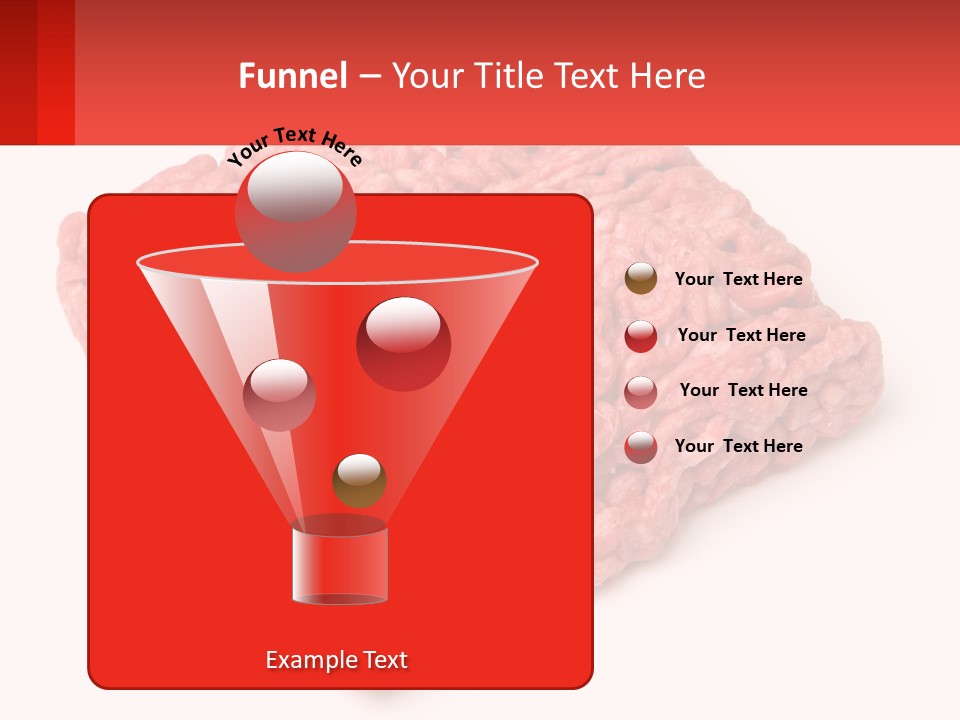 A Large Piece Of Ground Beef On A White Background PowerPoint Template