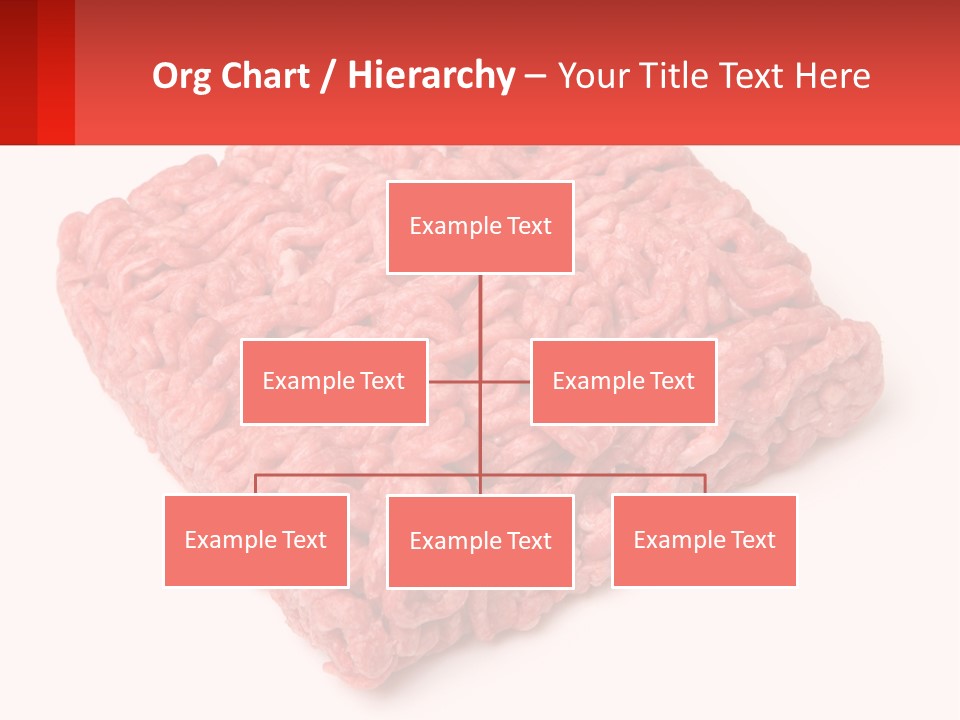 A Large Piece Of Ground Beef On A White Background PowerPoint Template