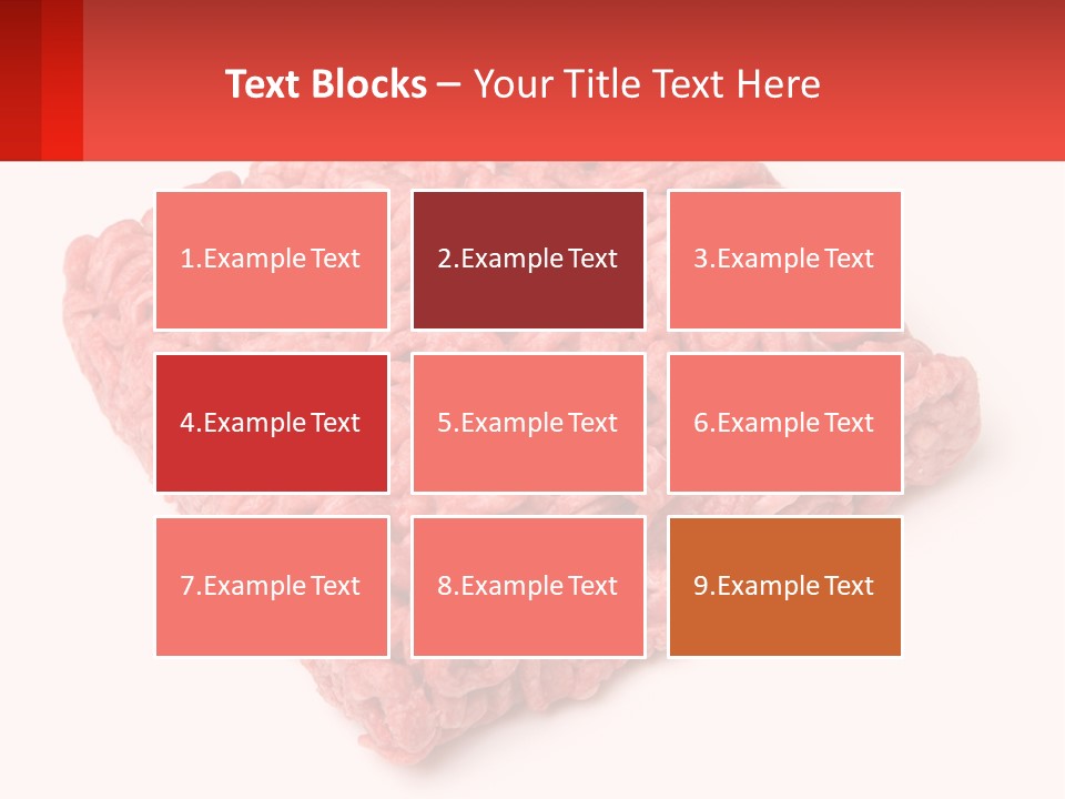 A Large Piece Of Ground Beef On A White Background PowerPoint Template