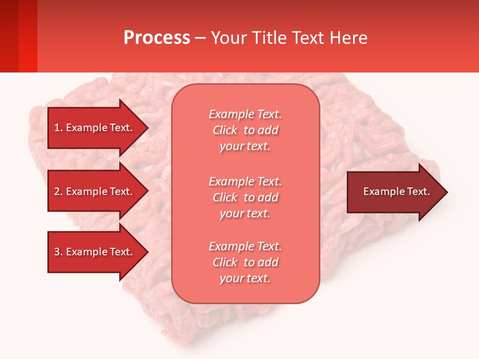 A Large Piece Of Ground Beef On A White Background PowerPoint Template