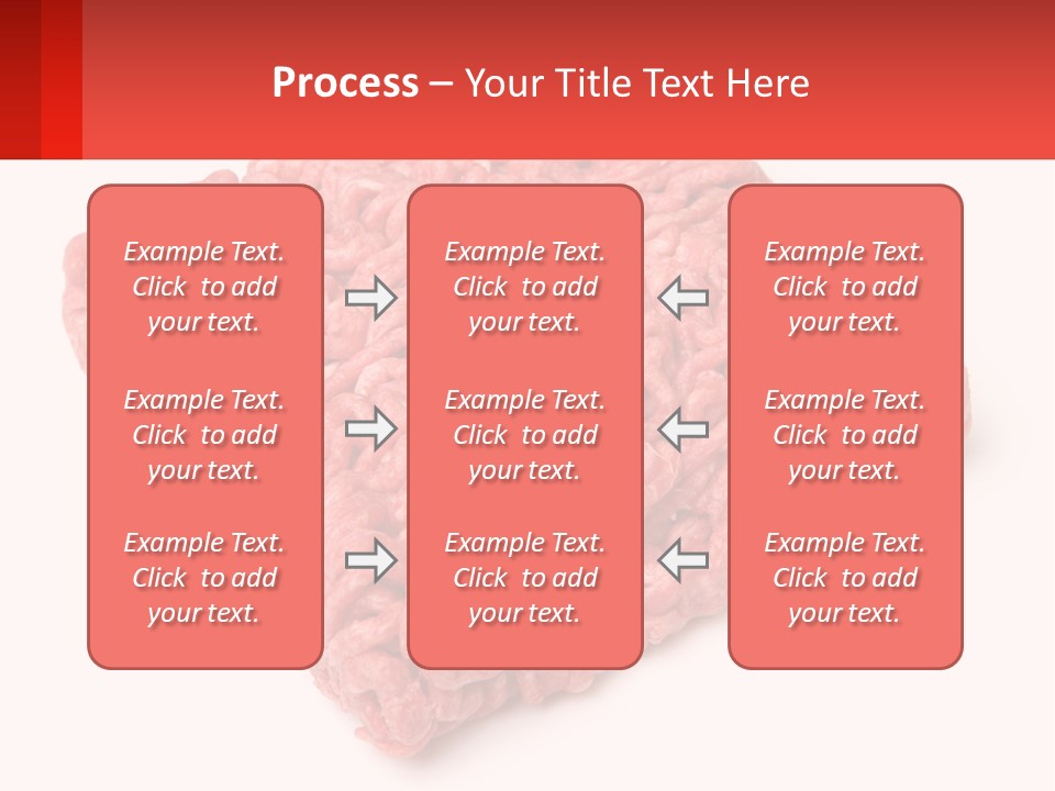 A Large Piece Of Ground Beef On A White Background PowerPoint Template