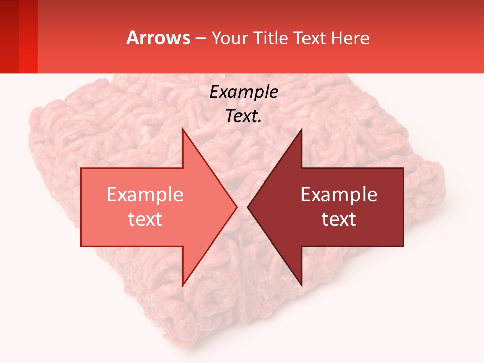 A Large Piece Of Ground Beef On A White Background PowerPoint Template