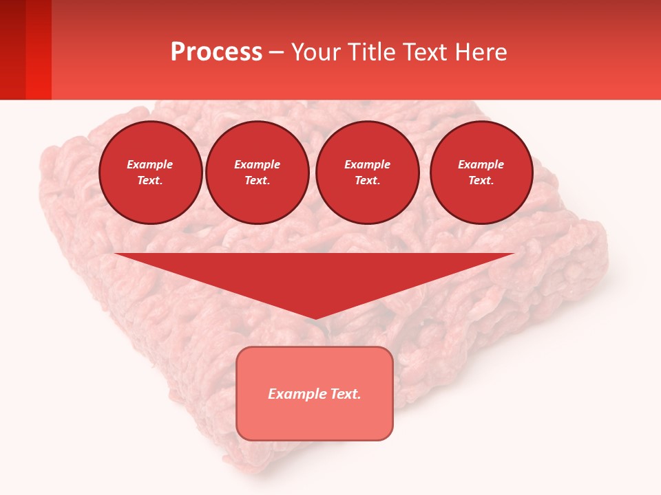 A Large Piece Of Ground Beef On A White Background PowerPoint Template