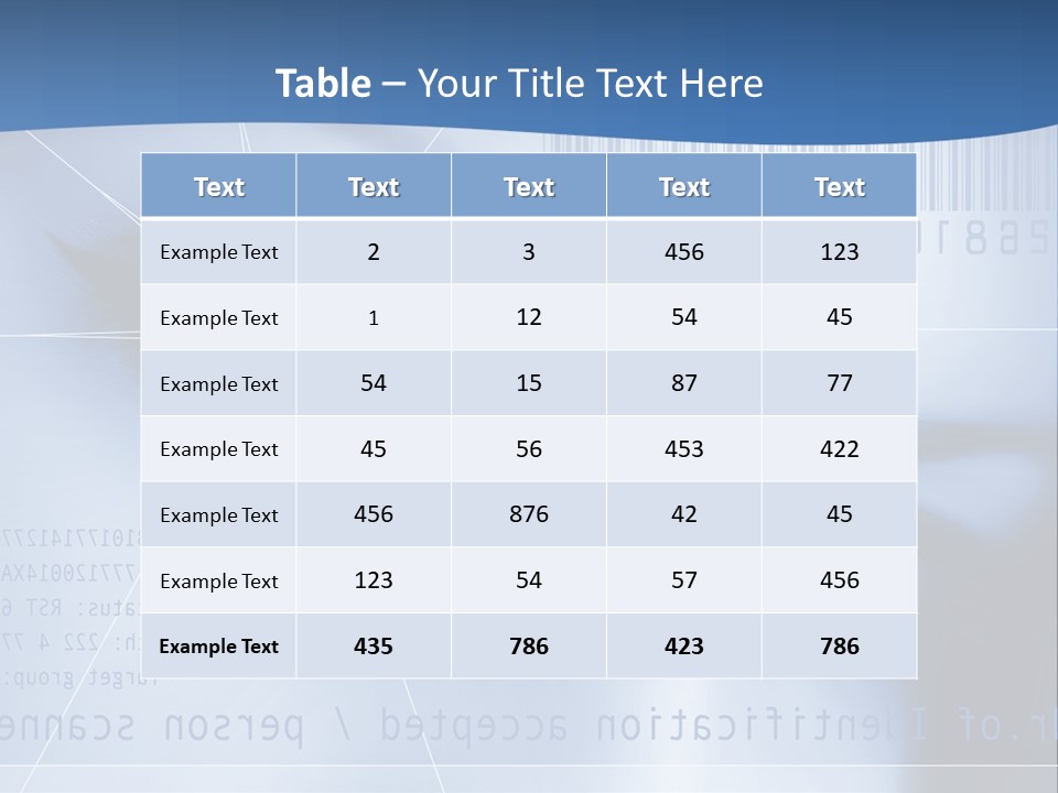 A Woman's Eye With Bar Code In The Background PowerPoint Template