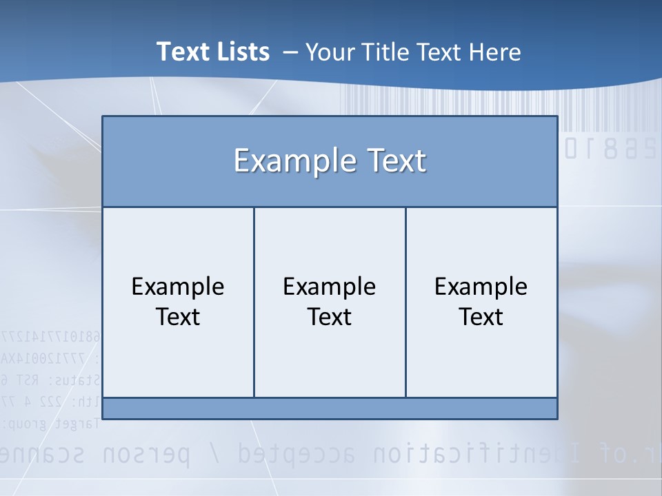 A Woman's Eye With Bar Code In The Background PowerPoint Template