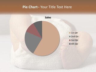 A Baby Wrapped In A Blanket With The Words Name Of Presentation PowerPoint Template