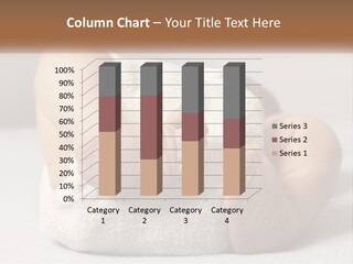 A Baby Wrapped In A Blanket With The Words Name Of Presentation PowerPoint Template