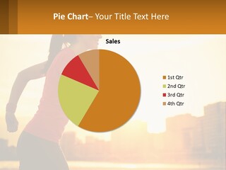 A Woman Running In The Sunset Powerpoint Presentation PowerPoint Template