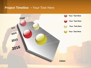 A Woman Running In The Sunset Powerpoint Presentation PowerPoint Template