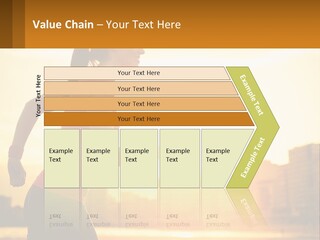 A Woman Running In The Sunset Powerpoint Presentation PowerPoint Template