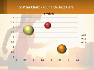 A Woman Running In The Sunset Powerpoint Presentation PowerPoint Template